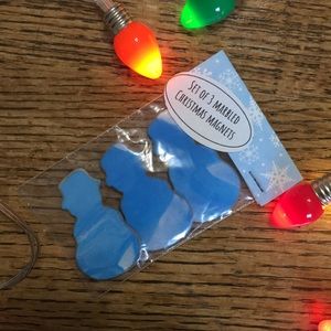 Handmade snowmen magnets